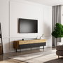 Hanah Home Soporte para TV Negro y Roble